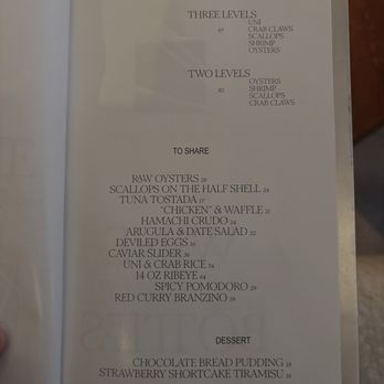 CENTO Raw Bar - Diner menu - Seafood Near Me - Los Angeles, California CENTO Raw Bar - Diner menu - Seafood Near Me - Los Angeles, California
