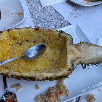 Hong - Look at what happened to our pineapple fried rice - Thai Near Me - Montreal, Quebec