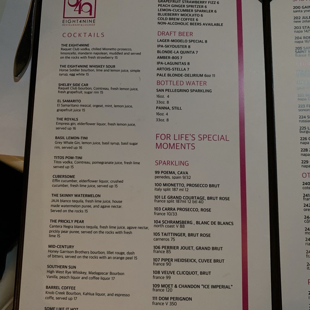 Eight4Nine - New American Near Me - Palm Springs, California
