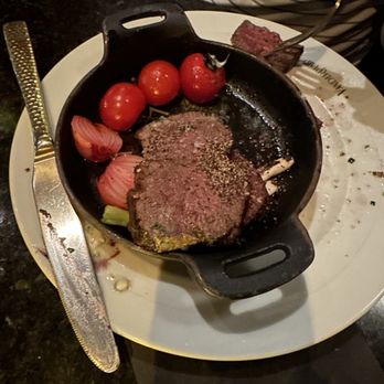 Vanderpump A Paris - My husbands filet. It was DELICIOUS, going again we will just ask them not to cut it :) - French Near Me - Las Vegas, Nevada Vanderpump A Paris - My husbands filet. It was DELICIOUS, going again we will just ask them not to cut it :) - French Near Me - Las Vegas, Nevada