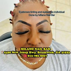 Milano Nail Bar - Eyebrows tinting and eyelashes