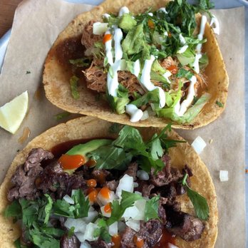 Pablo y Pablo - Chipotle braised chicken taco and grilled steak taco - Mexican Near Me - Seattle, Washington