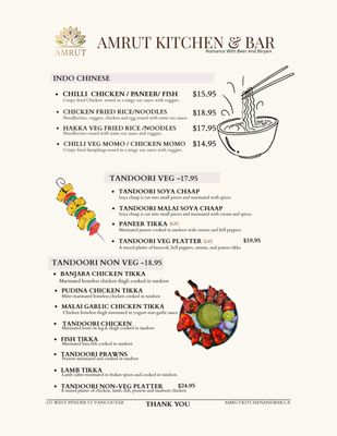 Menu photo 6 Amrut Kitchen And Bar Vancouver, BC Menu photo 6 Amrut Kitchen And Bar Vancouver, BC