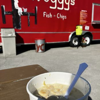 Woggy's - Large clam chowder - Fish & Chips Near Me - Gold Beach, Oregon Woggy's - Large clam chowder - Fish & Chips Near Me - Gold Beach, Oregon