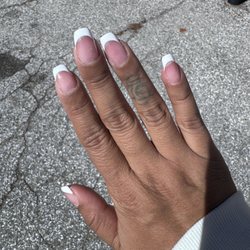 Running Springs Nails & Spa - French tip manicure on my natural nails