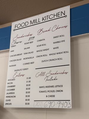 Menu photo 2 The Food Mill Kitchen Napa, CA