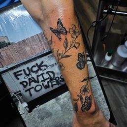 2 more butterflies for my beautiful tattoo.  Original by Raandy and New by David  both artists are soft touch and are great.  Thank you 92