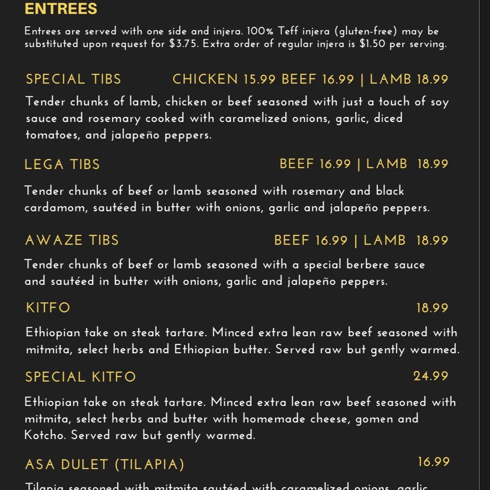 Tabor Ethiopian Restaurant - menu - Ethiopian Near Me - Baltimore, Maryland Tabor Ethiopian Restaurant - menu - Ethiopian Near Me - Baltimore, Maryland