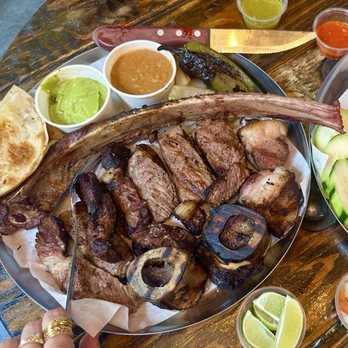 Brasa Norte - 2 lbs TOMAHAWK steak with 2 bone marrow, 4 quesadillas, Guacamole,Grilled onions & pepper, Beans all for $44.99 - Steakhouses Near Me - National City, California Brasa Norte - 2 lbs TOMAHAWK steak with 2 bone marrow, 4 quesadillas, Guacamole,Grilled onions & pepper, Beans all for $44.99 - Steakhouses Near Me - National City, California