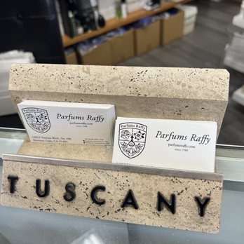 Parfums Raffy - Business cards displayed. - Cosmetics & Beauty Supply Near Me - Sherman Oaks, California