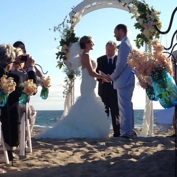 Malibu Garden Florist - Chantal provided our beautiful floral and fabric arrangements for the arch and filled and hung our blue mason jar "pews". Love! - Florists Near Me Malibu Garden Florist - Chantal provided our beautiful floral and fabric arrangements for the arch and filled and hung our blue mason jar "pews". Love! - Florists Near Me