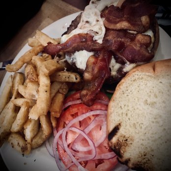 Black Water Grill - Beg burger with bacon. - American Near Me - Salem, New Hampshire Black Water Grill - Beg burger with bacon. - American Near Me - Salem, New Hampshire