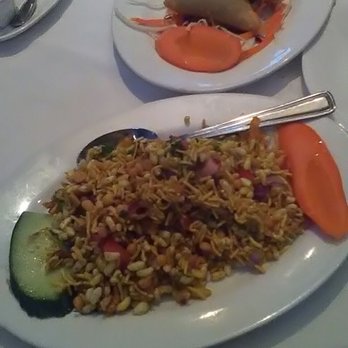 Aroma Fine Indian Cuisine - Vegetable (not vegan) samosas - frozen variety, don't recommend. Strongly recommend bhel chaupati (vegan) appetizer! - Indian Near Me - Toronto, Ontario