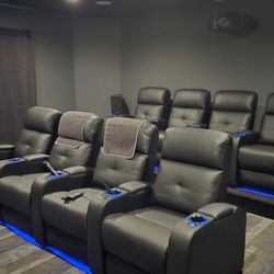 SmartVolt AV - Theater style seating and an awesome projector