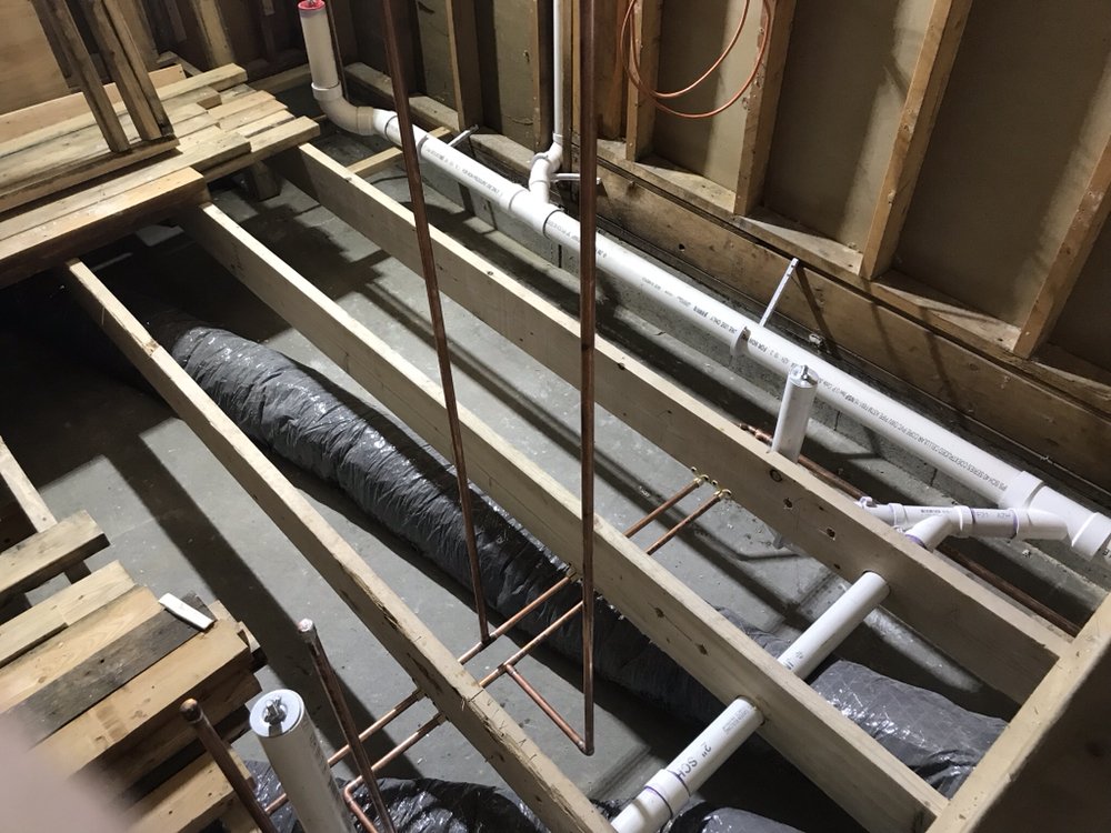 Slide of J P Tracy plumbing