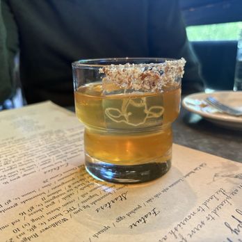 The Loft Restaurant - maple pecan old fashioned - how cute is the ice cube with the cow !! - American Near Me - Zionsville, Indiana The Loft Restaurant - maple pecan old fashioned - how cute is the ice cube with the cow !! - American Near Me - Zionsville, Indiana