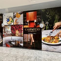Carpaccio - Carpaccio signage.