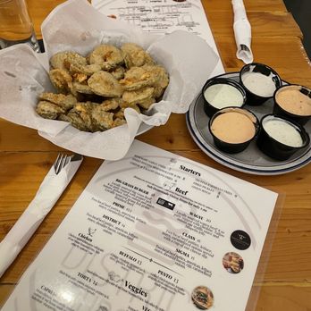 District Burger - a plate of fried food and a menu - Burgers Near Me - Broken Arrow, Oklahoma District Burger - a plate of fried food and a menu - Burgers Near Me - Broken Arrow, Oklahoma