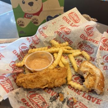 Raising Cane's Chicken Fingers - whats left of my 3 piece meal - Fast Food Near Me - Fairfield, New Jersey Raising Cane's Chicken Fingers - whats left of my 3 piece meal - Fast Food Near Me - Fairfield, New Jersey