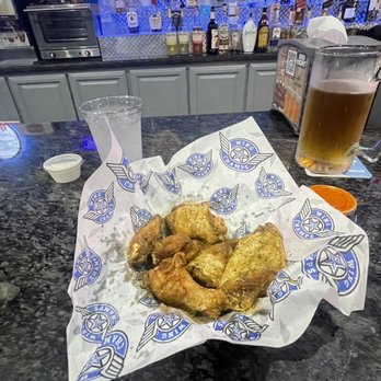 Wing Champs - Cilantro Lime dry rub wings w/Buffalo on the side - Burgers Near Me - Raymondville, Texas Wing Champs - Cilantro Lime dry rub wings w/Buffalo on the side - Burgers Near Me - Raymondville, Texas