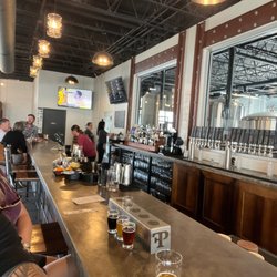 Front Page Brewing - Bar top at Front Page Brewery!