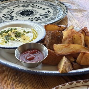 The Table - Potato Wedges & Happy Dip - New American Near Me - San Jose, California The Table - Potato Wedges & Happy Dip - New American Near Me - San Jose, California