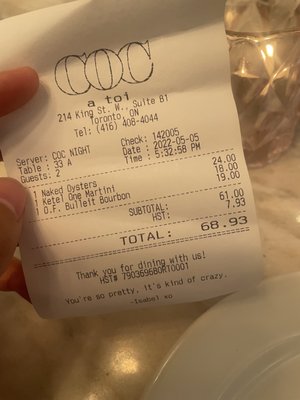 Coffee Oysters Champagne by null