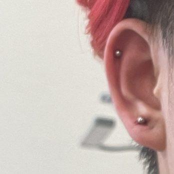 Fine Ink Studios - Left helix and second lobe by Jordyn - Tattoo Near Me - Kissimmee, Florida