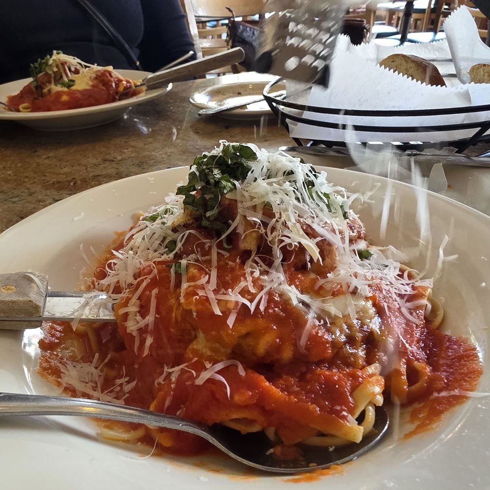 Capriccio Inc - Eggplant Parmegiano Marinara Fettucine - Italian Near Me - Ventura, California