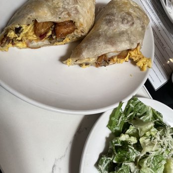 Toast Kitchen & Bar - Breakfast burrito + side Caesar salad - Breakfast & Brunch Near Me - Brea, California Toast Kitchen & Bar - Breakfast burrito + side Caesar salad - Breakfast & Brunch Near Me - Brea, California