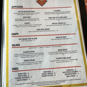DC Capitol Square Bar & Grill - Menu - Comfort Food Near Me - Washington, DC, District of Columbia DC Capitol Square Bar & Grill - Menu - Comfort Food Near Me - Washington, DC, District of Columbia