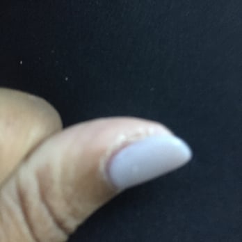 Cha Nails & Spa - Didn't bother to touch up the skin around the nails - Nail Salons Near Me - Houston, Texas