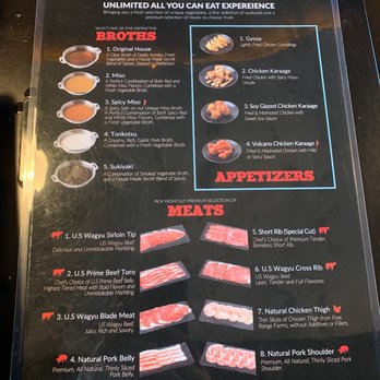 Shabuya - Menu - Soup Near Me - Milpitas, California