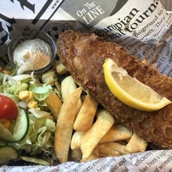 Fish and chips. Super yummy!