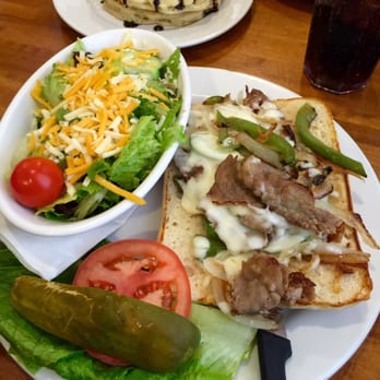 Burnt Toast Restaurant - Philly steak w/ side salad.. So good! - Breakfast & Brunch Near Me - Elgin, Illinois Burnt Toast Restaurant - Philly steak w/ side salad.. So good! - Breakfast & Brunch Near Me - Elgin, Illinois