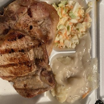 Southern Recipes Grill - Pork chops, mashed potatoes w/gravy, and coleslaw - American Near Me - Plano, Texas