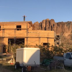 Auborn Construction - 3000 sq ft Rv garage with 900 sq ft loft living quarts framed and ready for next stages