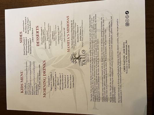 Menu photo 2 Tallo Wesley Chapel, FL