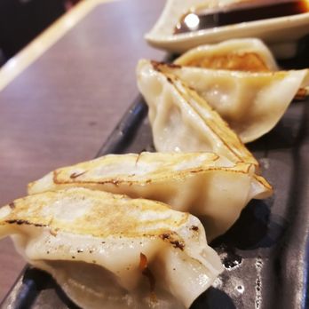 Ajisen Ramen - Pork gyoza (served with vinegar) $7.50 - Ramen Near Me - Markham, Ontario