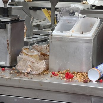 Braum's Ice Cream & Dairy Stores - a messy counter - Ice Cream & Frozen Yogurt Near Me - Rockwall, Texas