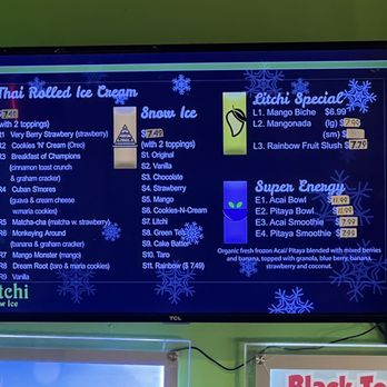Litchi Snow Ice - Menu - Bubble Tea Near Me - Pembroke Pines, Florida