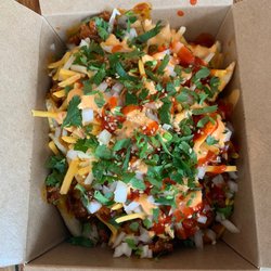 Chi'Lantro - Kimchi fries-delicious!!