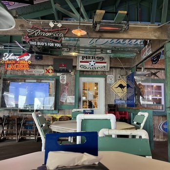 Pier 99 - Seat from our table - Seafood Near Me - Corpus Christi, Texas