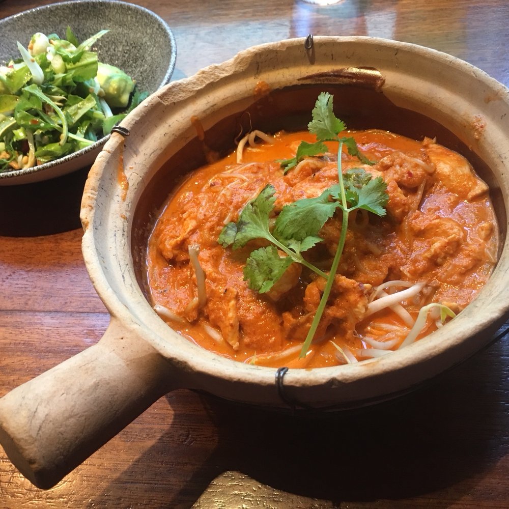 Busaba Leicester Square - I have a terrible memory. This was a chicken, curry with coconut and noodles. It was rich and creamy sauce with a nice balance of flavor. - Thai Near Me - London, XGL