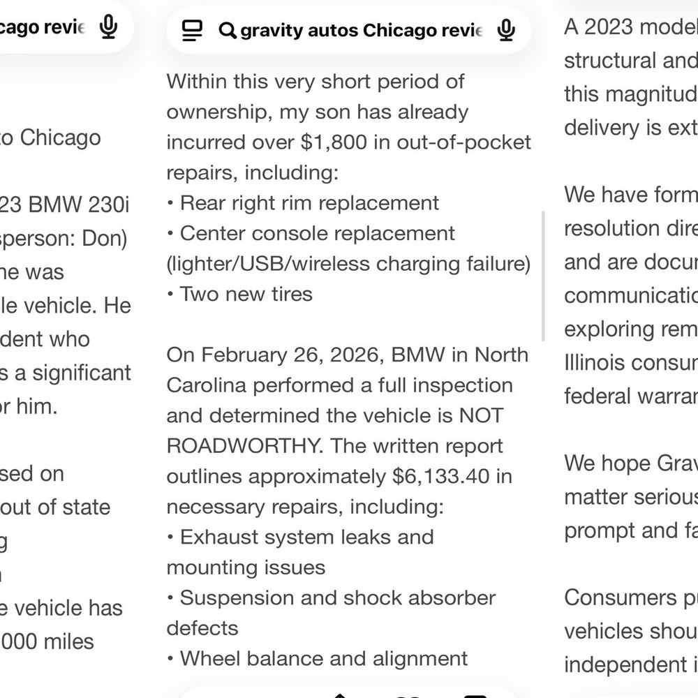 Gravity Autos Chicago - A recent review! Wow!!! I know I dodged a bullet for sure!! - Car Buyers Near Me - Highland Park, Illinois Gravity Autos Chicago - A recent review! Wow!!! I know I dodged a bullet for sure!! - Car Buyers Near Me - Highland Park, Illinois