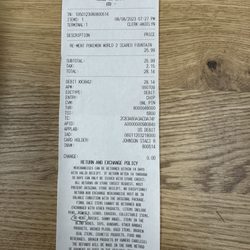 Tokyo Japanese Lifestyle - The receipt in the fine print that it's a te-ment. Which you receive after the sale