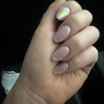 Candle Nail Spa - Richardson - Natural acrylic with unicorn chrome- soft almond shape - Nail Salons Near Me - Richardson, Texas Candle Nail Spa - Richardson - Natural acrylic with unicorn chrome- soft almond shape - Nail Salons Near Me - Richardson, Texas