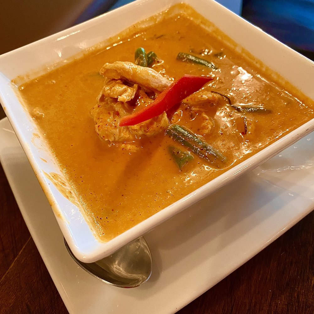 Eggplants Thai Cuisine - Chicken panang curry, yummy! - Thai Near Me - Temecula, California Eggplants Thai Cuisine - Chicken panang curry, yummy! - Thai Near Me - Temecula, California