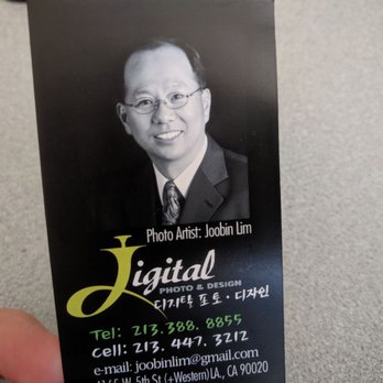 Digital Photo & Design - His business card. - Session Photography Near Me - Los Angeles, California