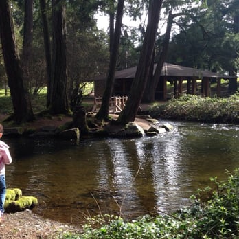 Little bridge and river. Leaving the trails and heading towards the parking lot